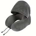 Snored Hooded U-Shaped Travel Pillow
